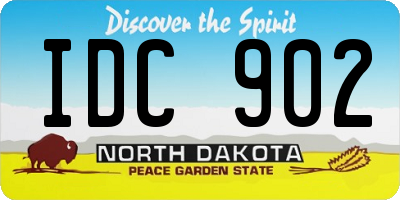 ND license plate IDC902