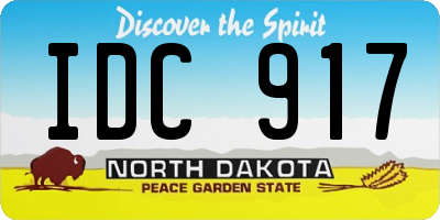 ND license plate IDC917