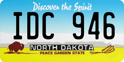 ND license plate IDC946