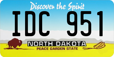 ND license plate IDC951