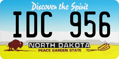 ND license plate IDC956