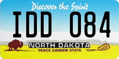 ND license plate IDD084