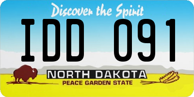 ND license plate IDD091