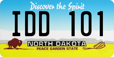 ND license plate IDD101