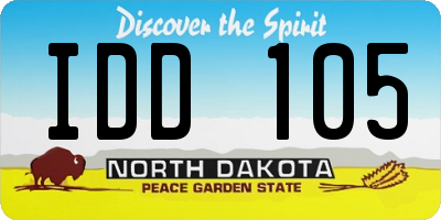 ND license plate IDD105