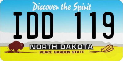 ND license plate IDD119