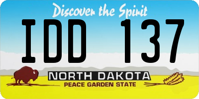 ND license plate IDD137