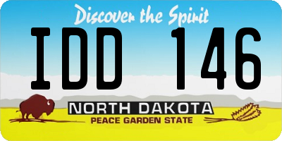 ND license plate IDD146