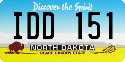 ND license plate IDD151