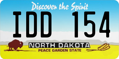 ND license plate IDD154