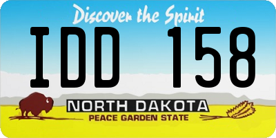 ND license plate IDD158