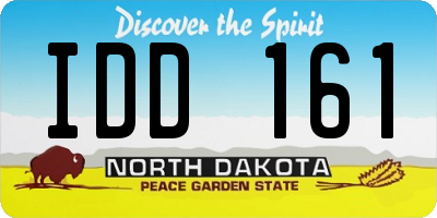 ND license plate IDD161