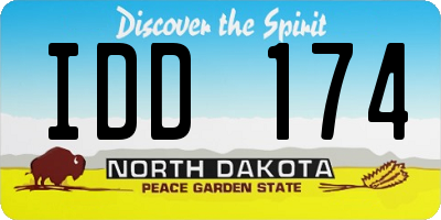 ND license plate IDD174