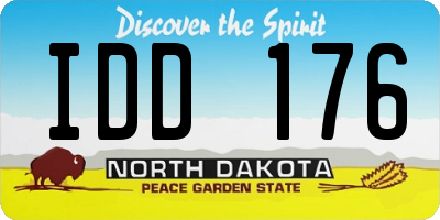 ND license plate IDD176