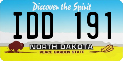 ND license plate IDD191