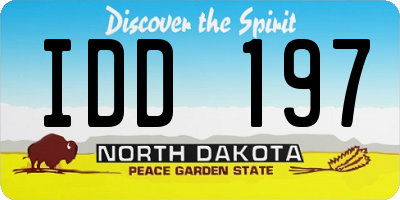 ND license plate IDD197