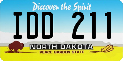 ND license plate IDD211