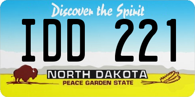 ND license plate IDD221