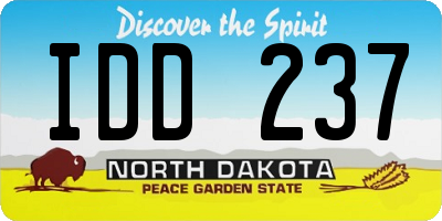 ND license plate IDD237