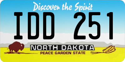 ND license plate IDD251
