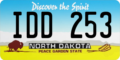 ND license plate IDD253