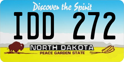 ND license plate IDD272