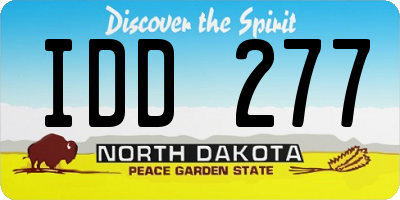 ND license plate IDD277