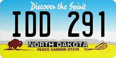 ND license plate IDD291