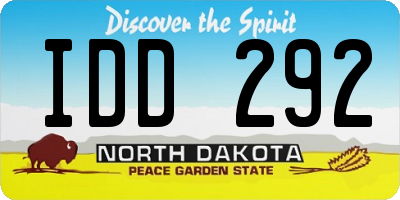 ND license plate IDD292