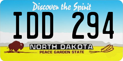 ND license plate IDD294