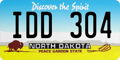 ND license plate IDD304