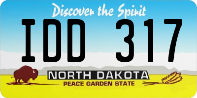ND license plate IDD317