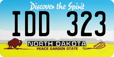 ND license plate IDD323