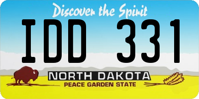 ND license plate IDD331