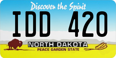 ND license plate IDD420