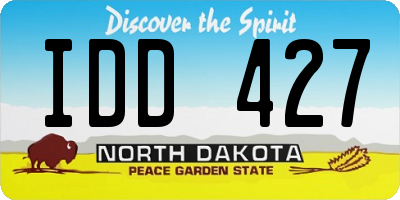 ND license plate IDD427