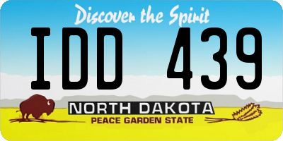 ND license plate IDD439