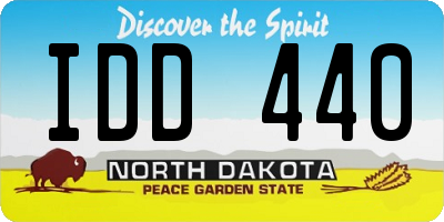 ND license plate IDD440
