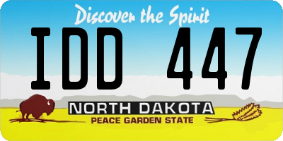 ND license plate IDD447