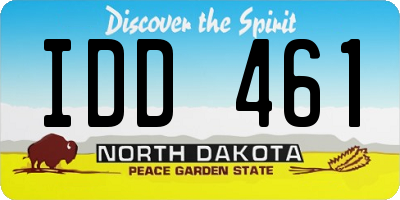 ND license plate IDD461