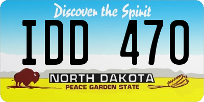 ND license plate IDD470