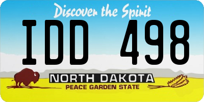 ND license plate IDD498