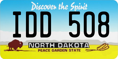 ND license plate IDD508