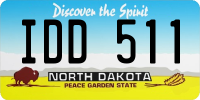 ND license plate IDD511