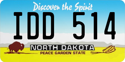 ND license plate IDD514