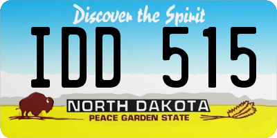 ND license plate IDD515