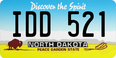 ND license plate IDD521