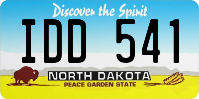 ND license plate IDD541