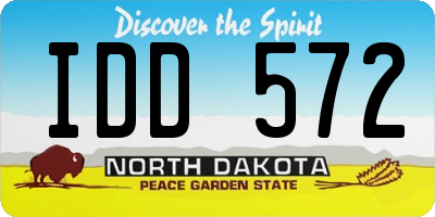 ND license plate IDD572