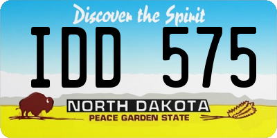 ND license plate IDD575